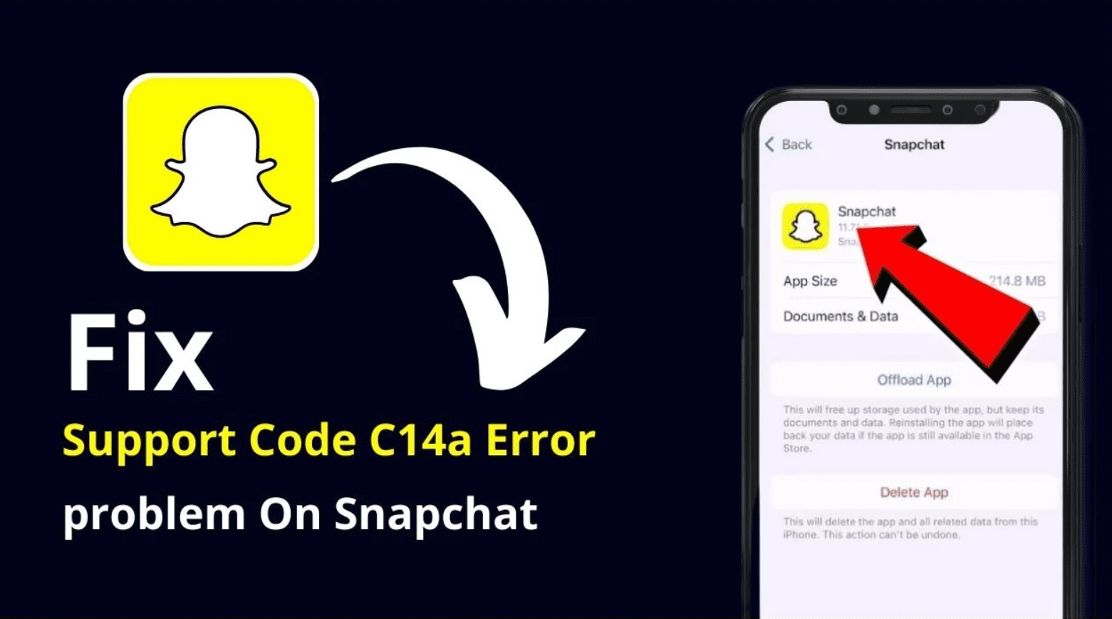 How To Fix Snapchat Support Code C14A Error - The Panther Tech