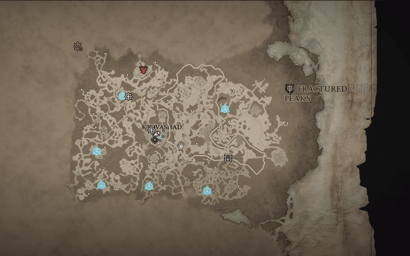 How to find All Diablo 4 Waypoint Locations - Fractured Peaks Teleport ...